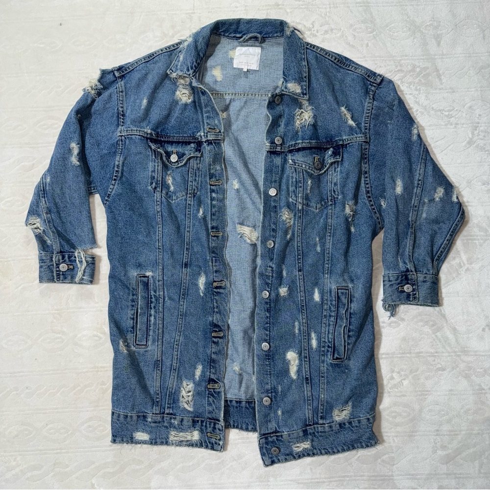 Zara Distressed Jean‎ Jacket